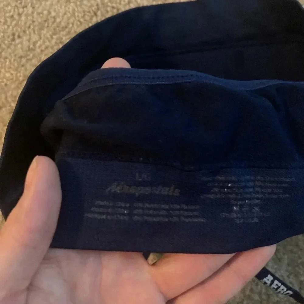 Aeropostale Strappy Sports Bra Size Large Navy